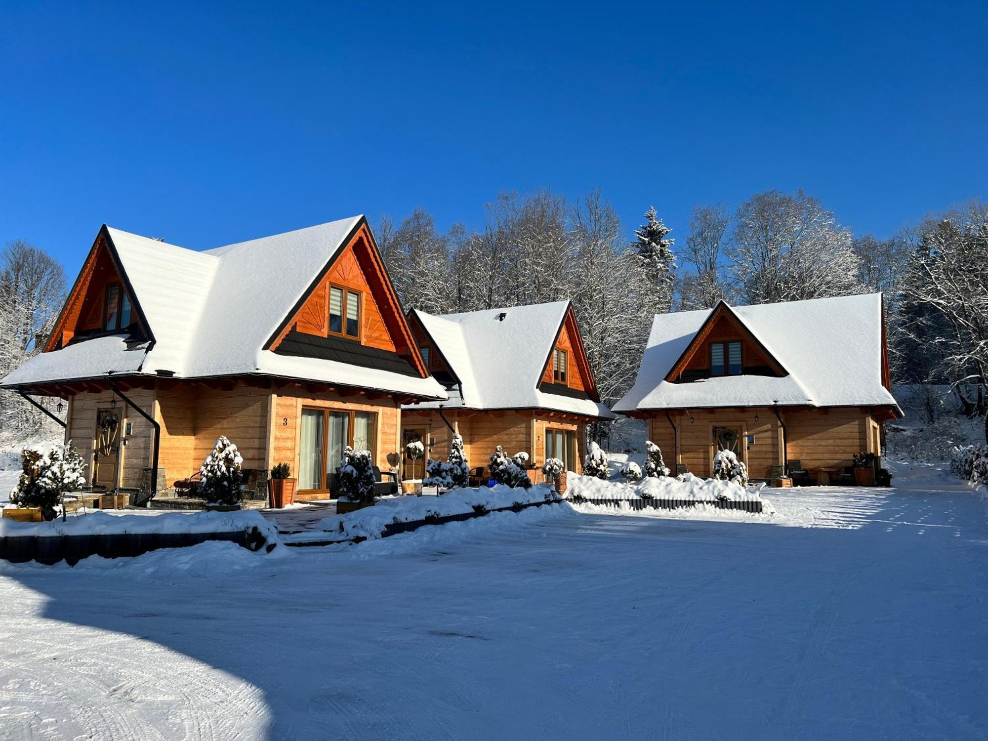 Żabie Dworki Witów Luxury Chalets Exterior foto